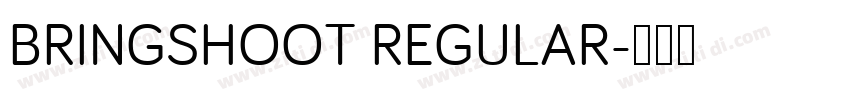 BRINGSHOOT REGULAR字体转换